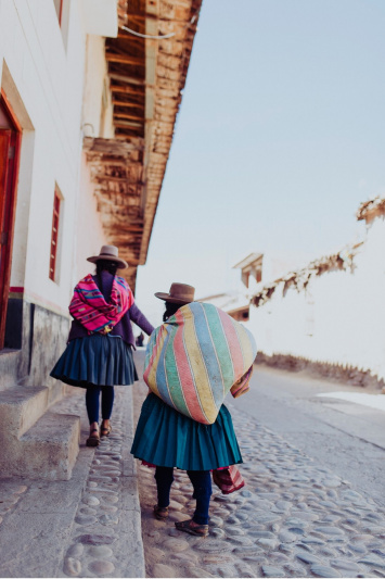 Cusco has cobblestone streets