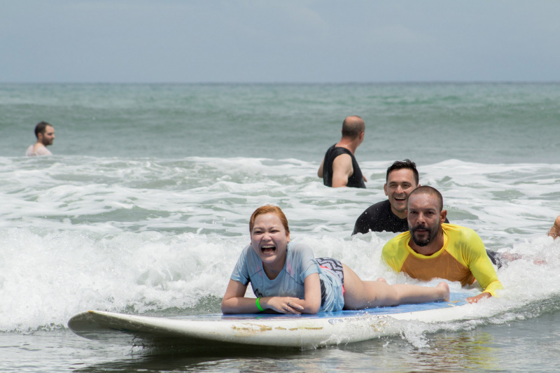 Adapted surfing lessons