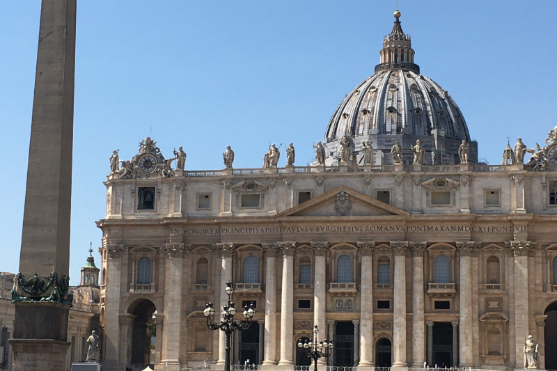 A view of the Basilica of Saint Peter
