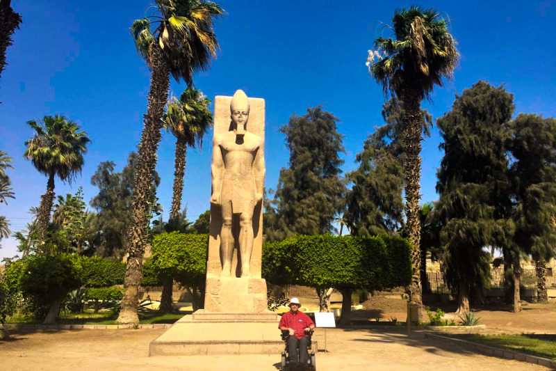 A wheelchair user explores Egypt