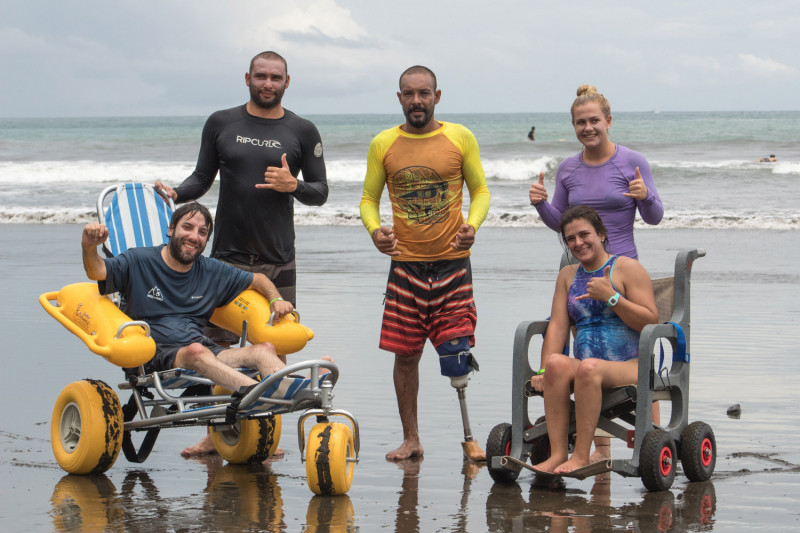 Beach wheelchairs will be available