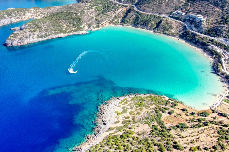 A scenic bay in Greece