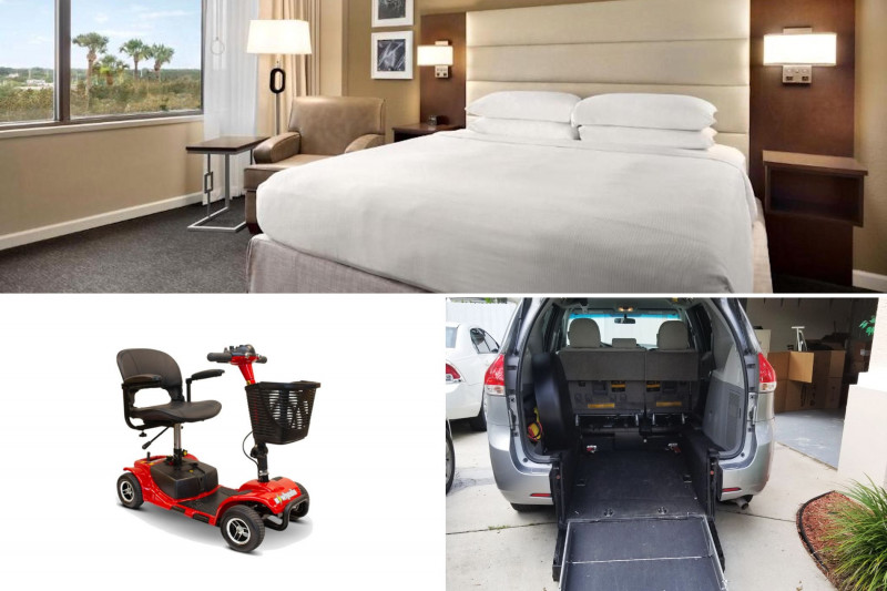 Orlando 3-day accessible trip: Place to stay + Shuttle service + Electric scooter rental