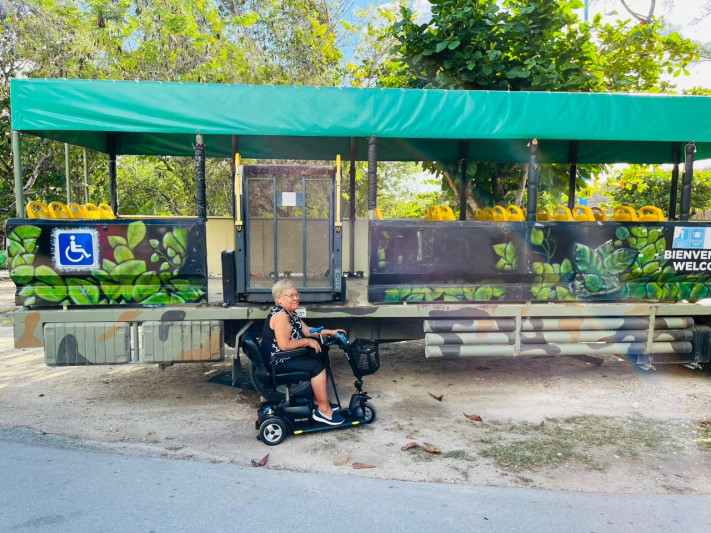 Wheelchair accessible bus
