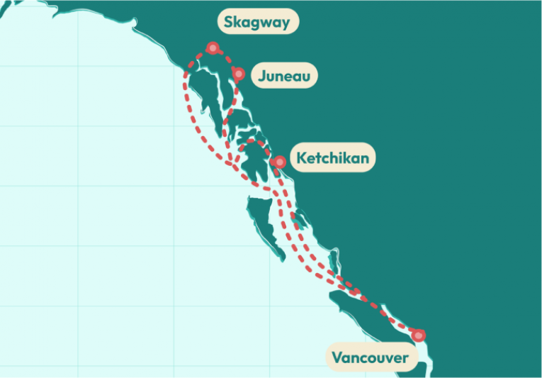 8-day Scenic Cruise Trip through Alaska's Inside Passage