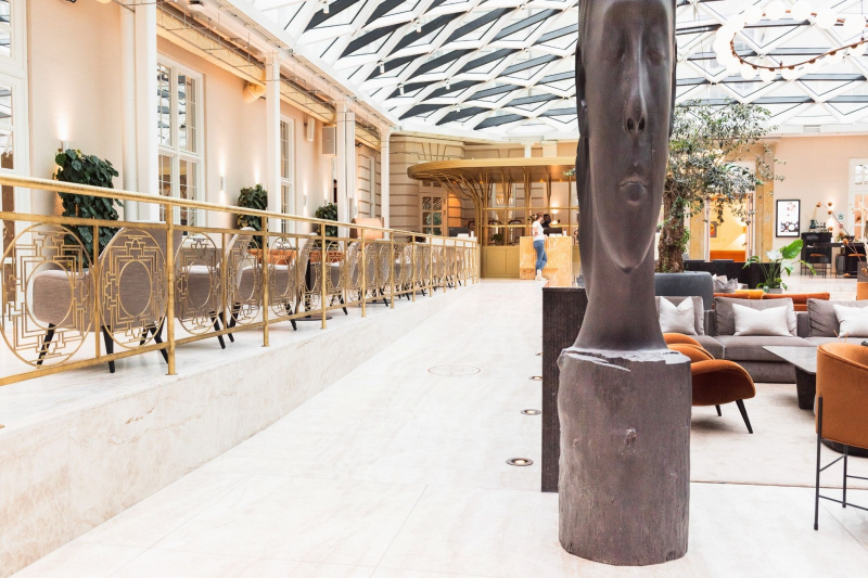 Villa Copenhagen lobby and seating area
