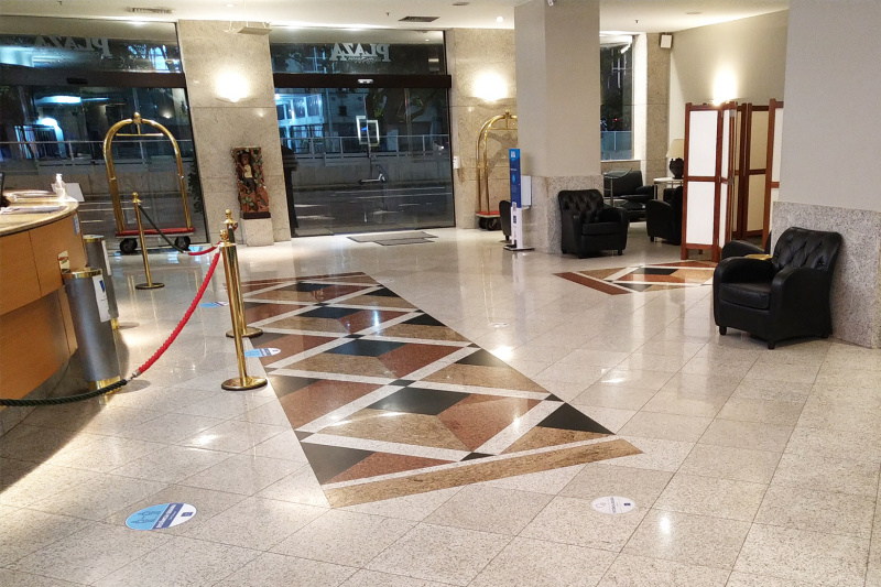Lobby and front desk