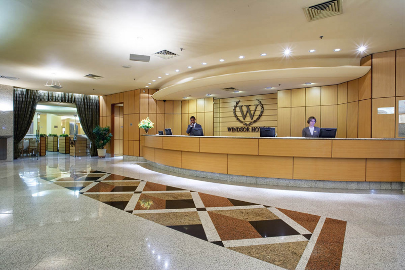 Front desk and lobby