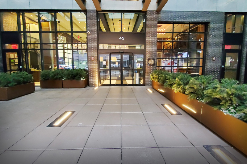 Archer Hotel entrance with no steps