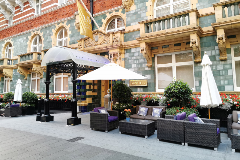 Hotel entrance and lounge space