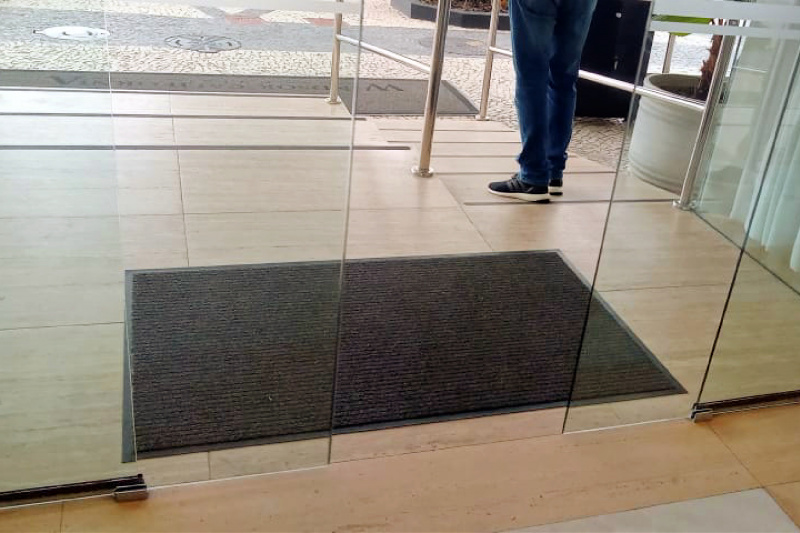 Entrance and sliding double doors