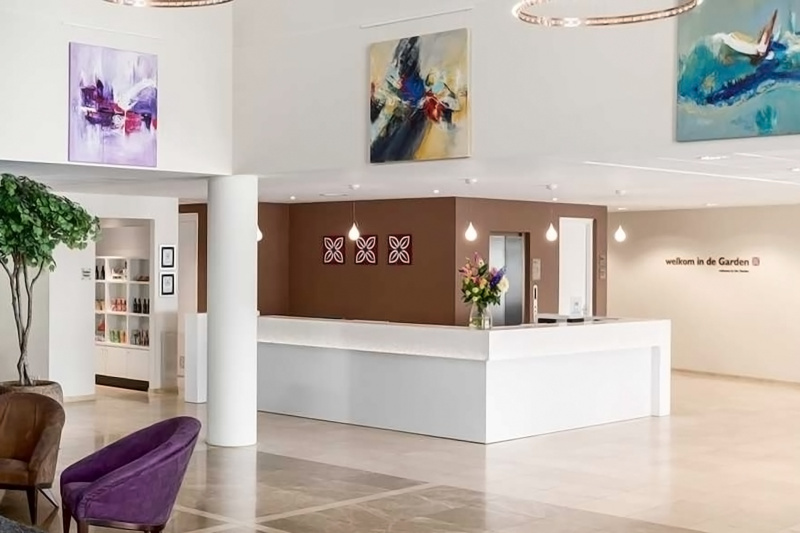 Hotel lobby and front desk