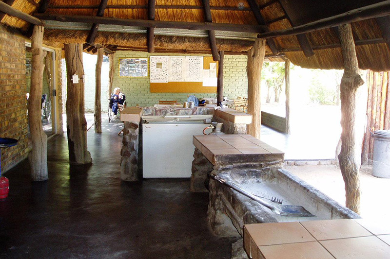 Tshukudu Bush Camp shared kitchen