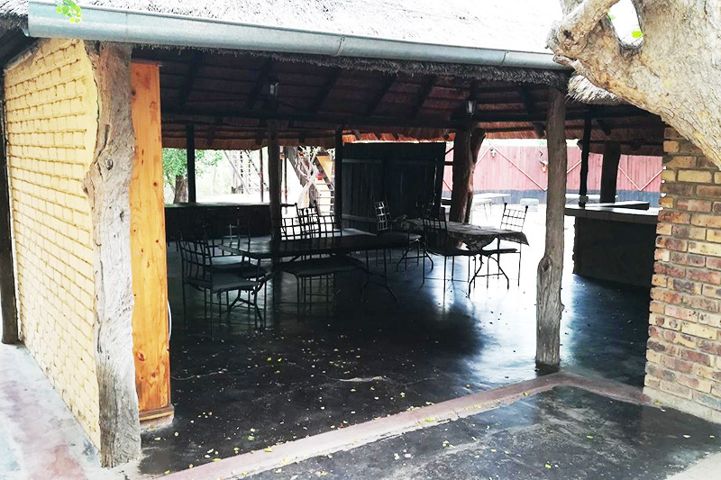 Outdoor dining area