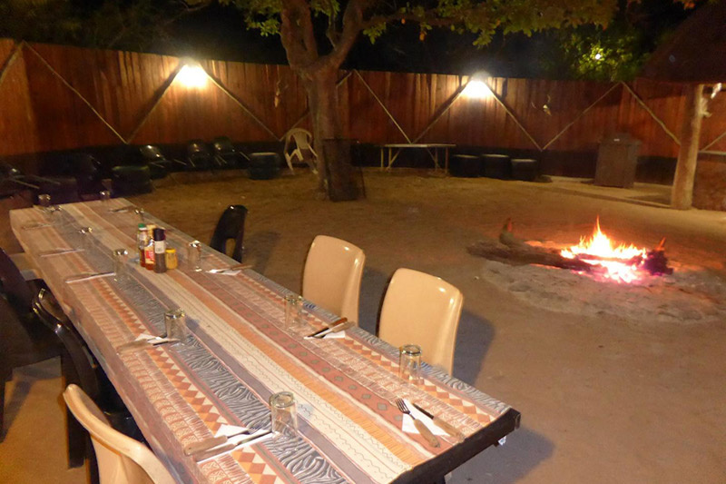 Outdoor meeting area and firepit