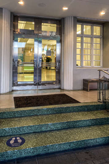 The resort entrance