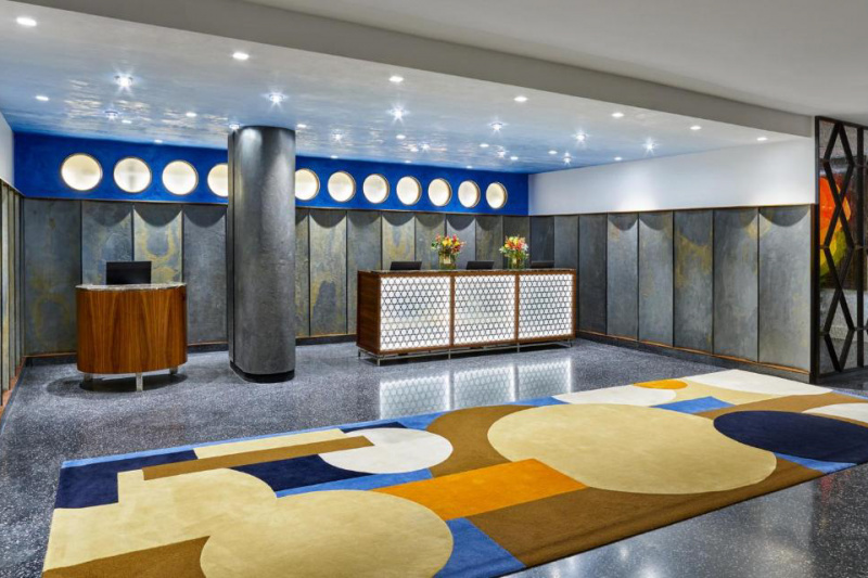 The resort lobby