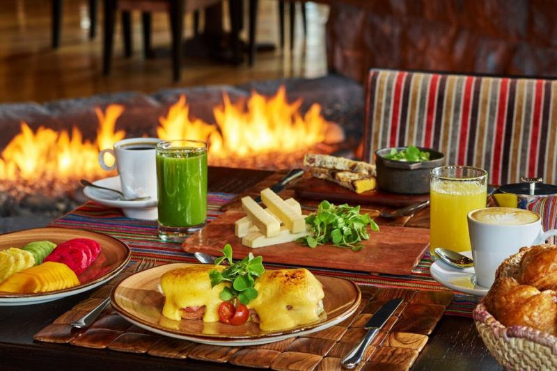 The hotel serves local cuisine with fresh ingredients