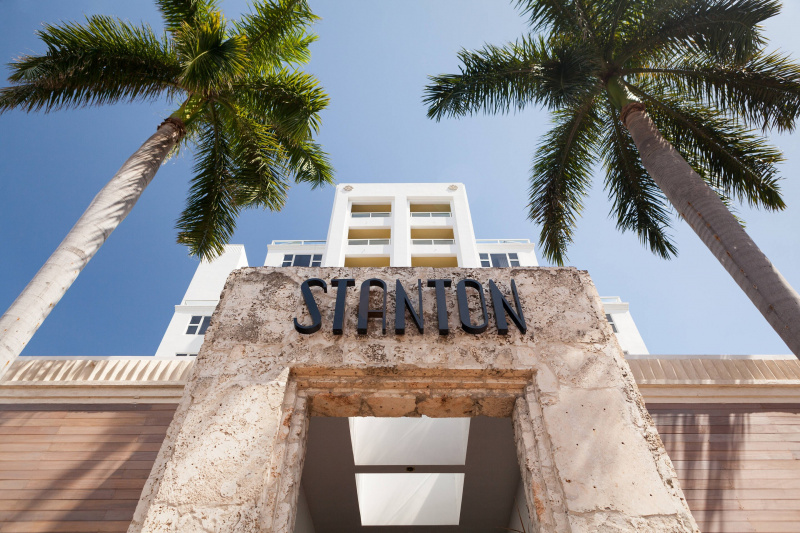 The hotel entrance
