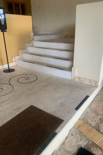 Stairs in the lobby