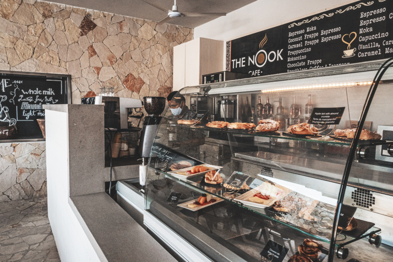 One of the onsite cafes