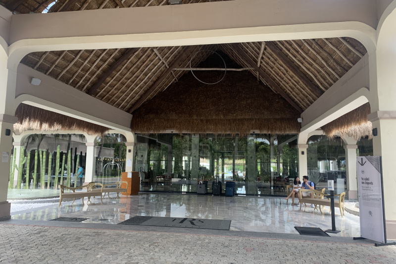 The entrance to the resort