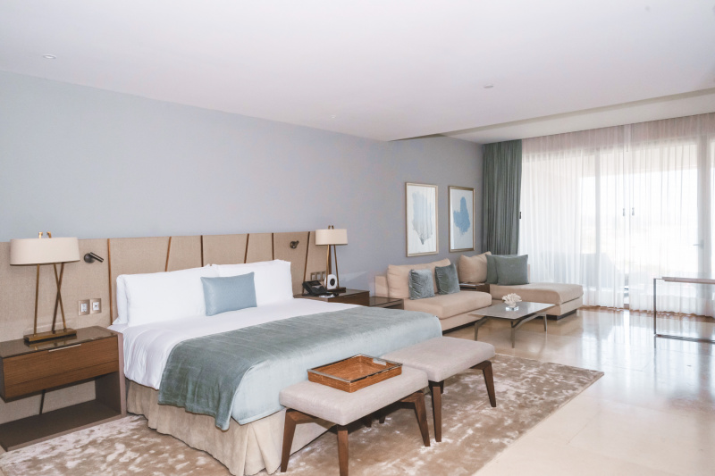 A guest suite at Grand Velas los Cabos