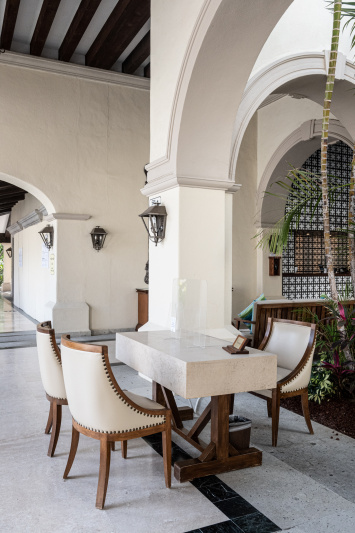 The concierge desk