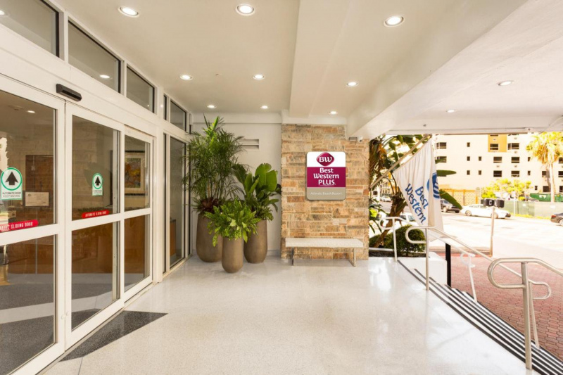 The main entrance