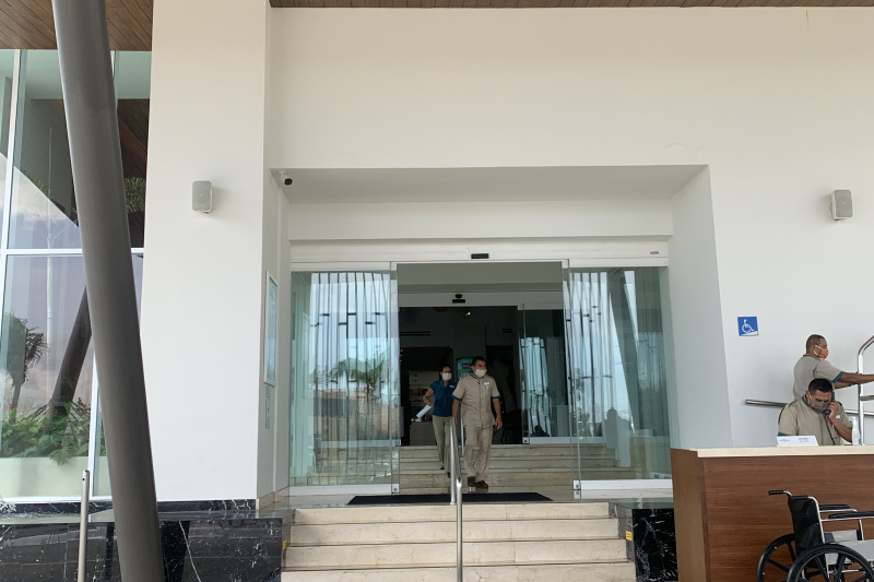The resort entrance