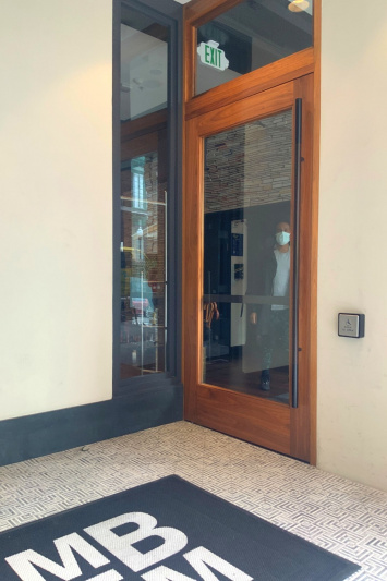 The main door