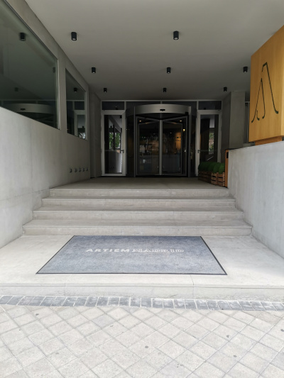 Entrance stairs.