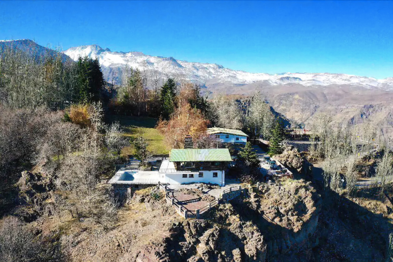 Aerial view of hotel