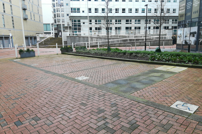 Accessible parking spaces