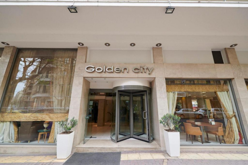The hotel entrance