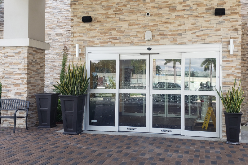 The main entrance
