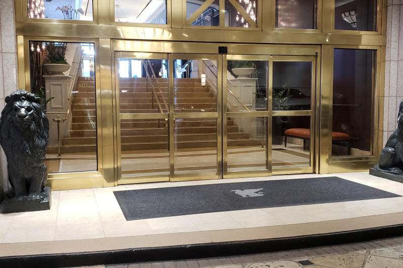 The main entrance
