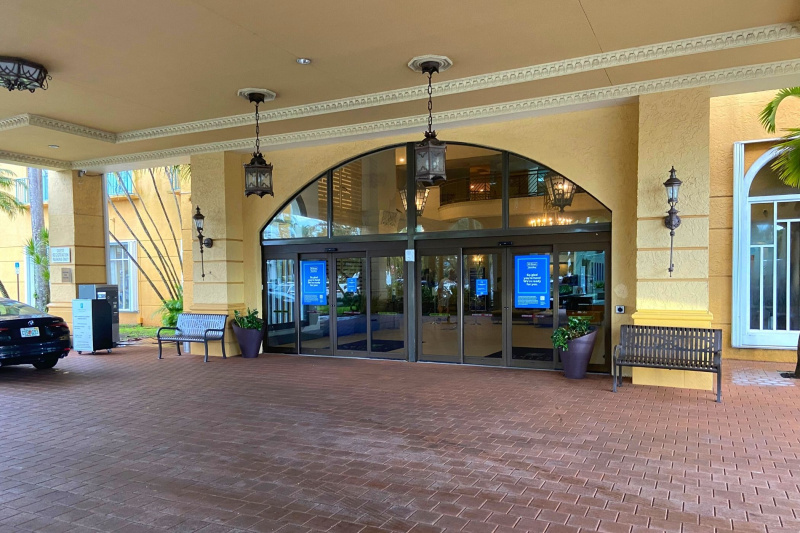 Hotel entrance