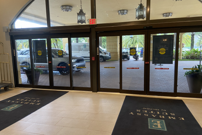 Hotel entrance