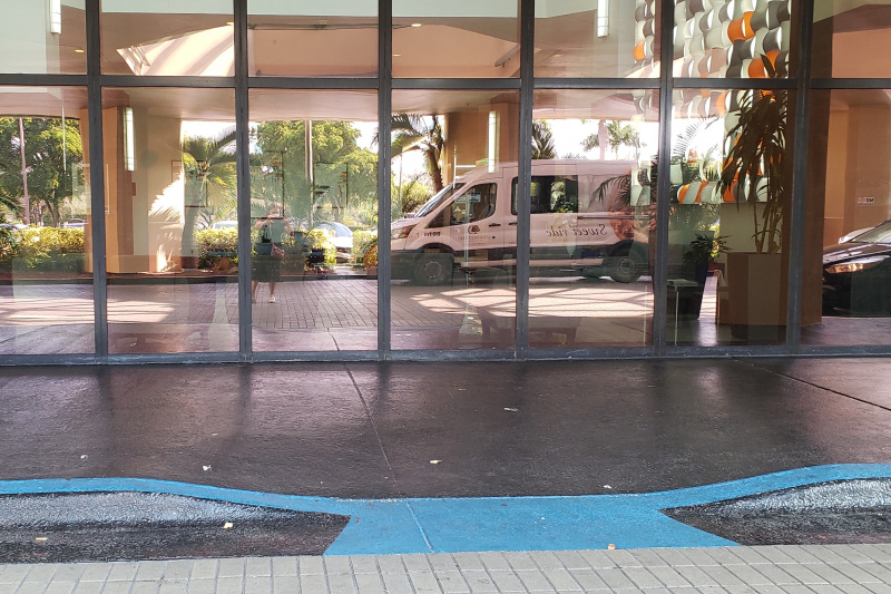The main entrance