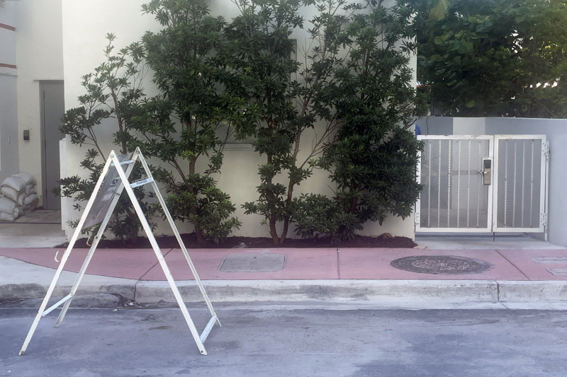 The accessible entrance to the hostel
