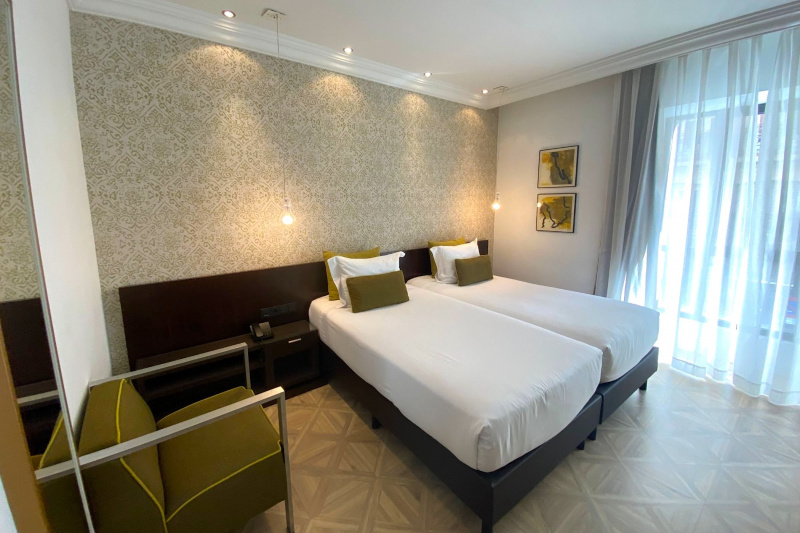 An accessible guest room at the hotel