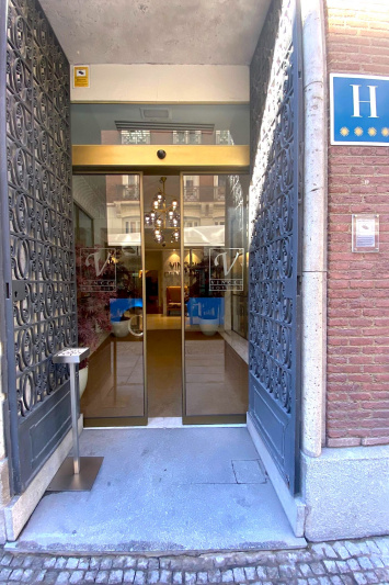 The hotel entrance