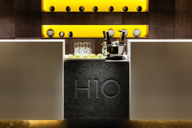 The reception desk