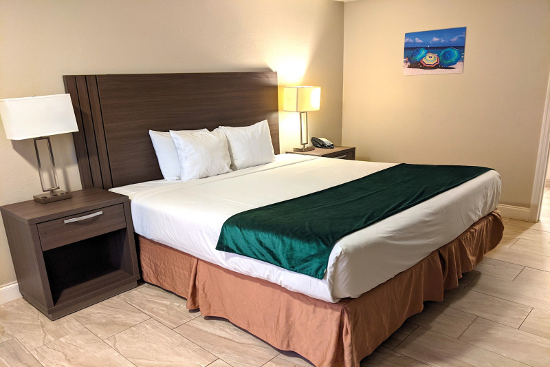 An accessible guest room at the hotel