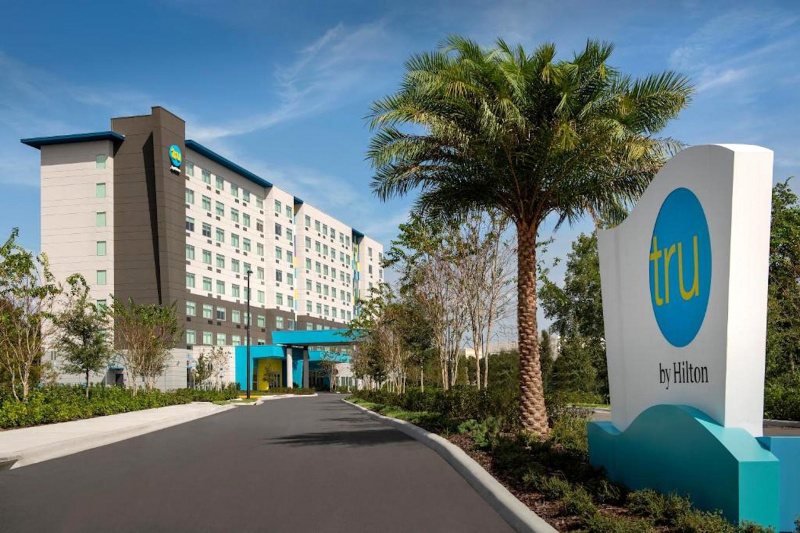 The sign for the hotel