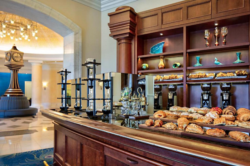 The breakfast buffet