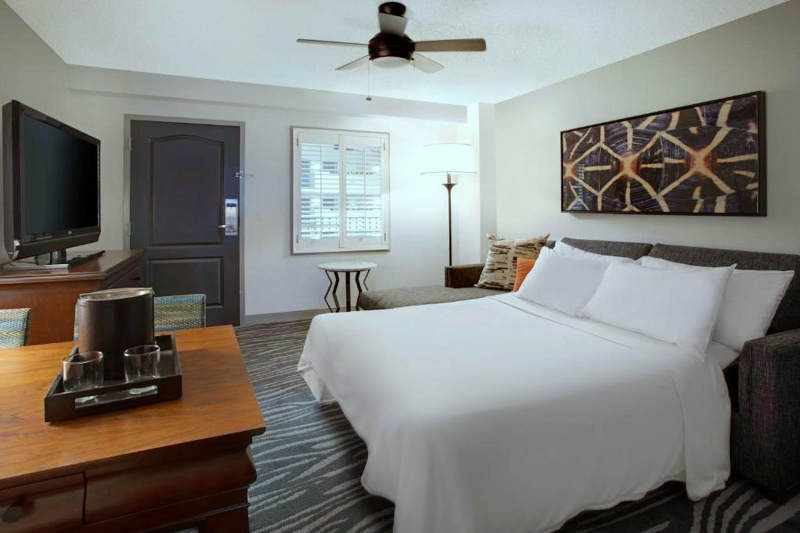 The living area of the suite