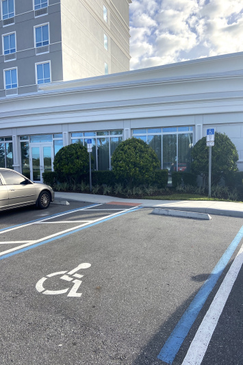 Accessible parking space