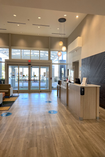 Lobby and front desk
